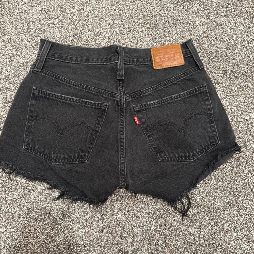Levi's 501 Women's Black Denim Shorts